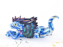 Load image into Gallery viewer, Feathered blue mokumegane dragon