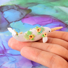 Load image into Gallery viewer, Tiny flower narwhal