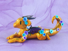 Load image into Gallery viewer, Gold flower dragon