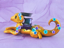 Load image into Gallery viewer, Gold flower dragon