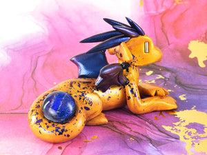 Gold and purple dichro gem dragon