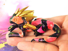 Load image into Gallery viewer, Neon pink and black scrap dragon