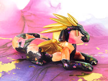 Load image into Gallery viewer, Neon pink and black scrap dragon
