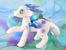 Load image into Gallery viewer, Standing white snow dragon