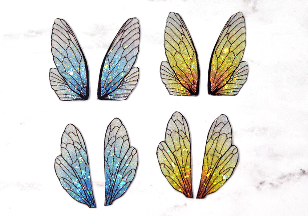 Half-shattered holographic fairy wings