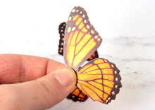 Load image into Gallery viewer, Miniature monarch butterfly wings