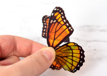 Load image into Gallery viewer, Miniature monarch butterfly wings