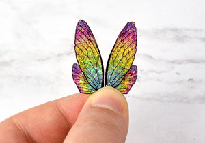 Shattered holographic fairy wings